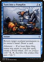 turn into a pumpkin